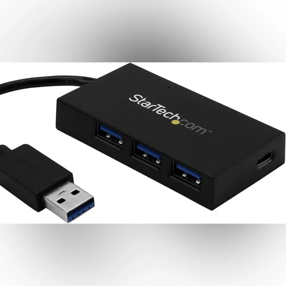 Portable USB 3.1/3.2 Gen 1 BC 1.2 Charging Hub w/ Power Adapter (HB30A3A1CSFS)